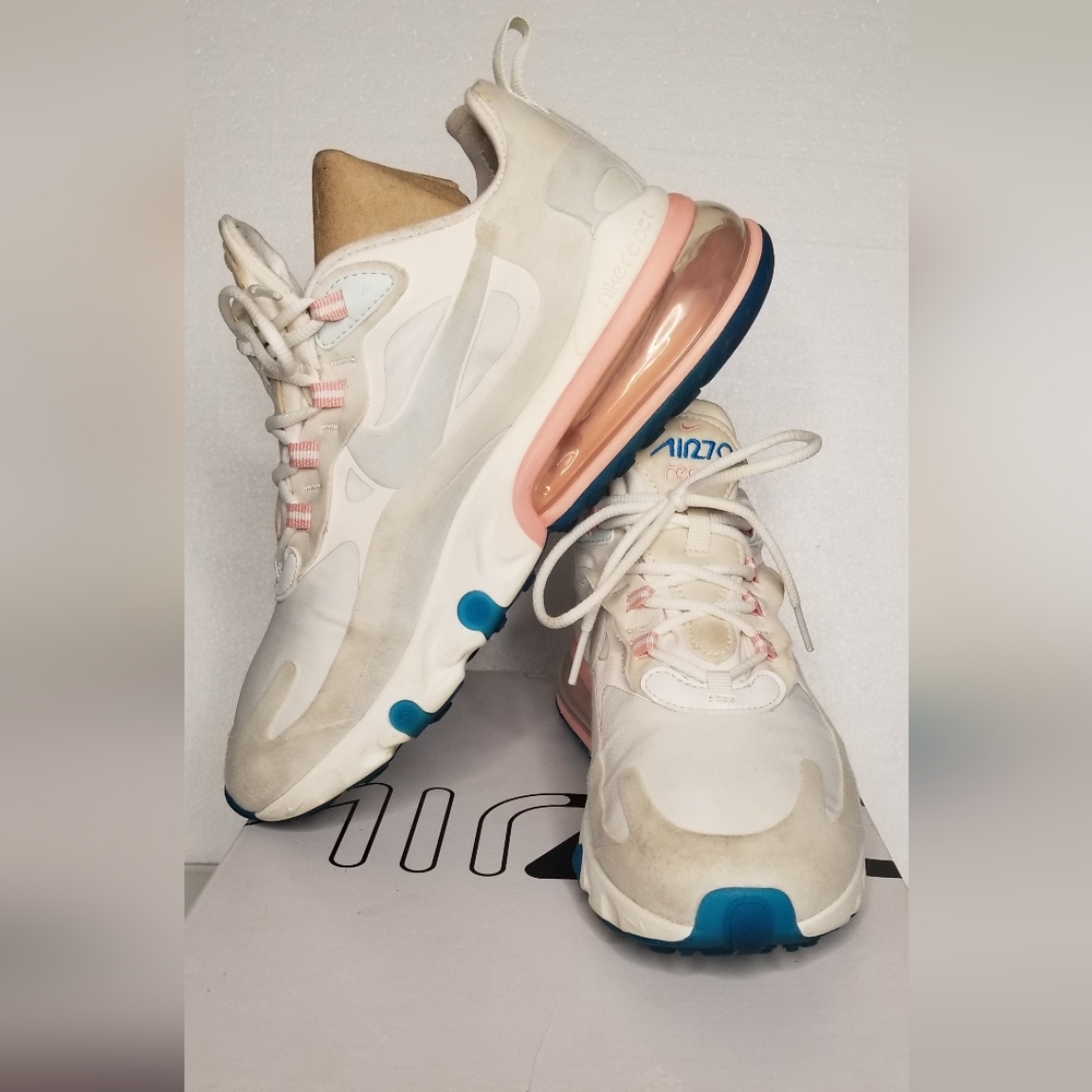 Nike White and Pink Sneakers Modern Design